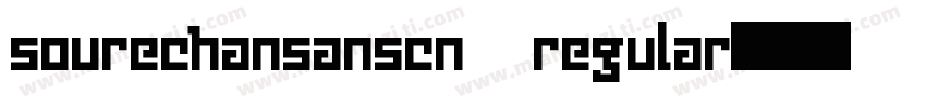sourechansanscn regular字体转换